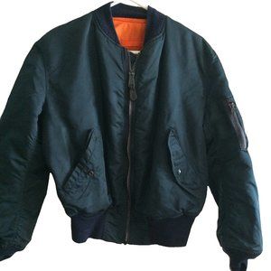 Men's Airforce Bomber Jacket - Navy - Reversible